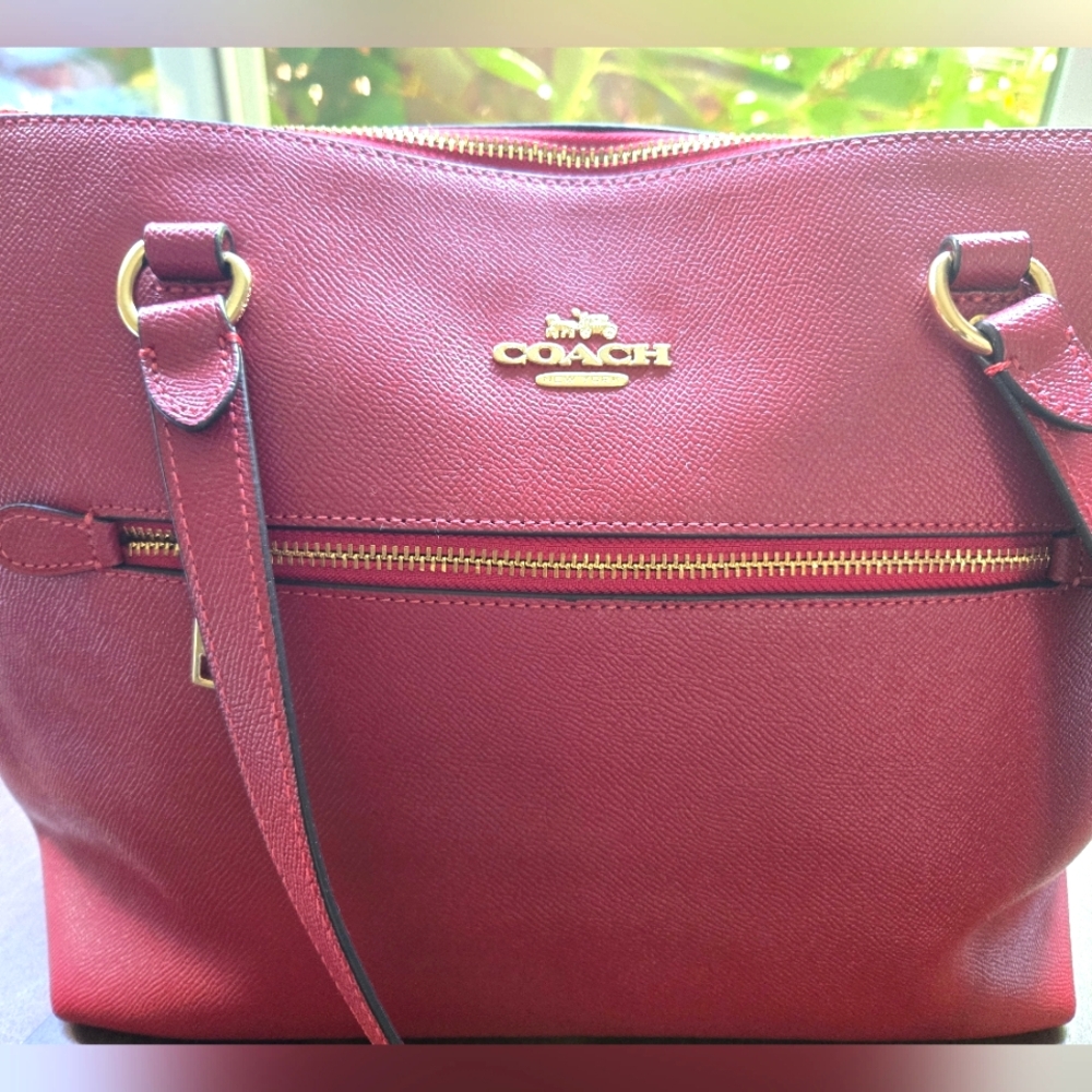 Coach Large Red Tote Bag - Picture 2 of 4